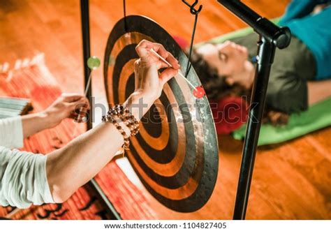 Gong Sound Therapy Stock Photo (Edit Now) 1104827405