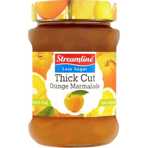 Streamline Reduced Sugar Thick Cut Orange Marmalde 340g Compare