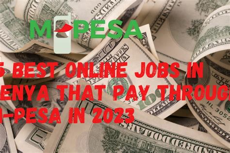 Best Online Jobs In Kenya That Pay Through M Pesa In A