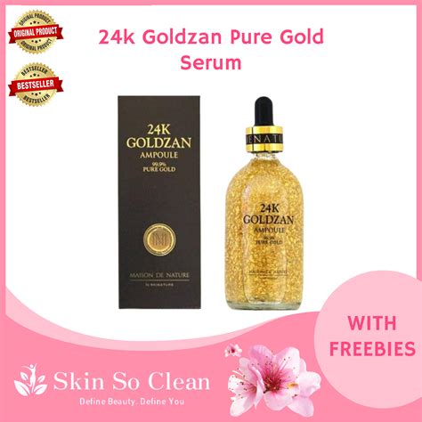 GLAMISTA 24K GOLDZAN Ampoule SERUM 100 Pure Gold ORIGINAL Gold Serum