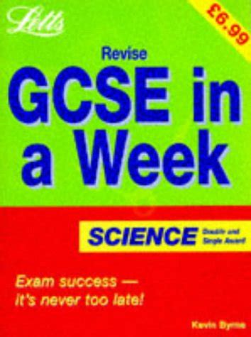 Revise GCSE In A Week Science Amazon Co Uk Byrne Kevin