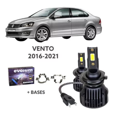 Kit Focos Led H Vw Vento Bajas Mas Bases Lm Meses Sin