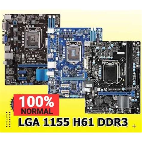 Jual H61 MB MOBO MAINBOARD MOTHERBOARD PC H61 Shopee Indonesia