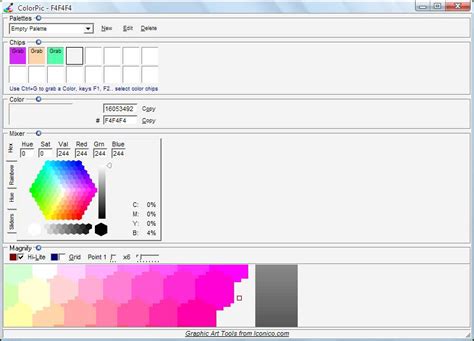 ColorPic portable (Graphics - Photo / Color picker) - LiberKey ...