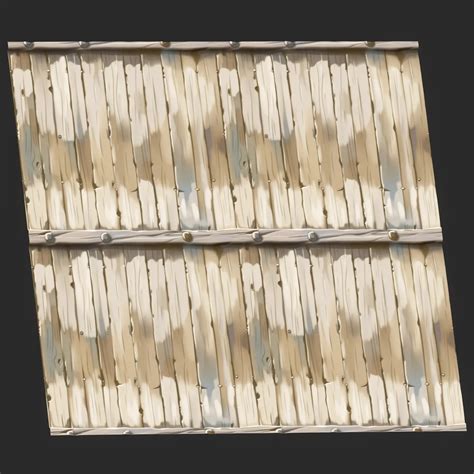 Stylized Wood Fence Seamless Texture Flippednormals