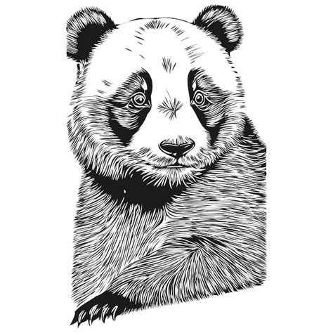 Premium Vector Cute Kids Hand Drawn Nursery Poster With Panda Animal