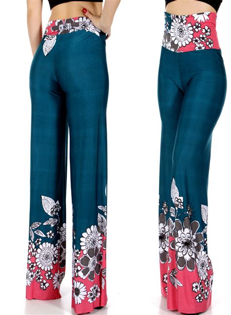 Wholesale B02d Bold Floral Palazzo Pants