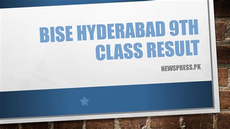 Bise Hyderabad 9th Result 2024 School Devora Lauryn