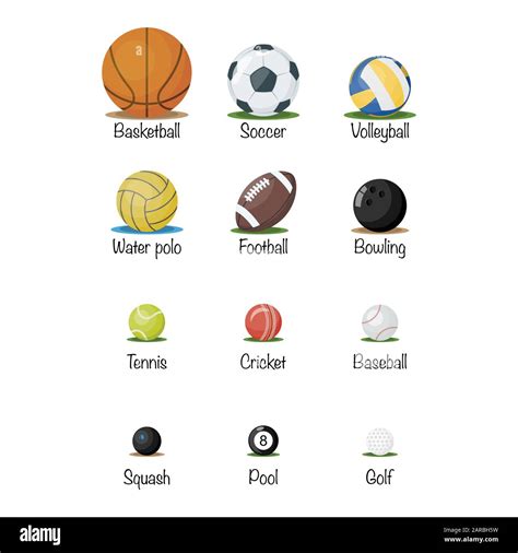 Set of sports balls. vector illustration Stock Vector Image & Art - Alamy