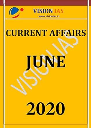 Buy Vision Ias Monthly Current Affairs Magazine June English