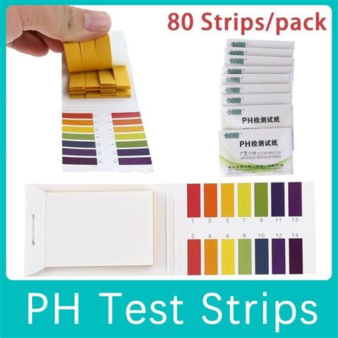 1set 80 Strips Professional 1 14 PH Litmus Paper Ph Test Strips