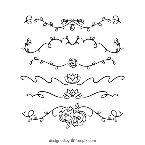 Rose Divider Vectors And Illustrations For Free Download