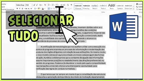 Como Selecionar Tudo No Word Windows Image To U