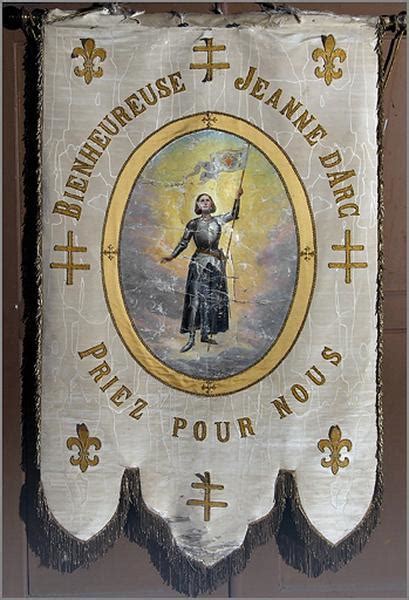 bannière de procession Jeanne d Arc Inventaire Général du