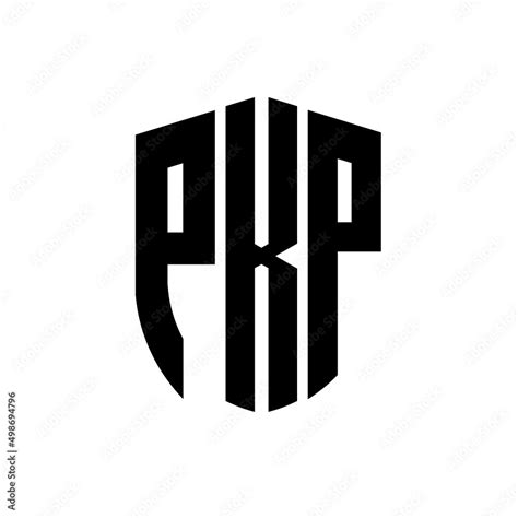 Pkp Letter Logo Design Pkp Modern Letter Logo With Black Background