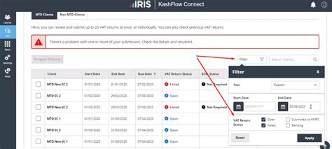 Iris Kashflow Connect Bulk Vat Submissions Knowledge Base Iris