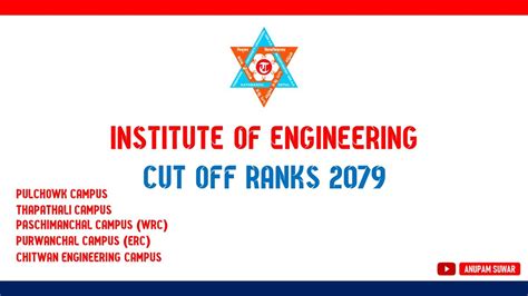 IOE Cut Off Ranks 2079 Pulchowk Campus Thapathali Campus WRC ERC