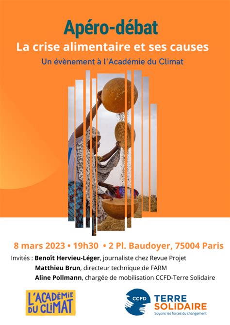 Paris Apéro débat La crise alimentaire et ses causes à lAcadémie