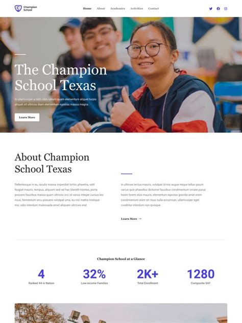 Best School Website Templates - Shop Exertpro