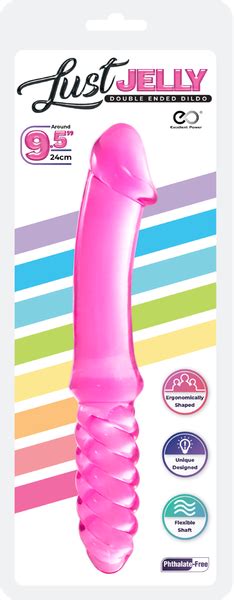Lust Jelly Double Ended Dildo Pink Limp Donkey Adult Store