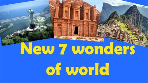 The New 7 Wonders Of The World 2018 Gk For Kids General Knowledge