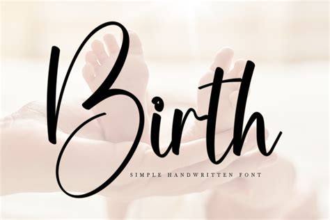 Birth Font By Creatype Designer Creative Fabrica