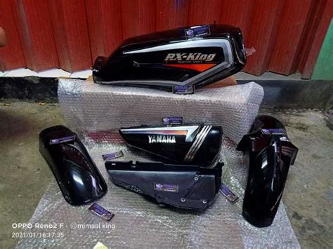 Body Set Tangki Tengki Rx King Hitam Pengiriman Paking Kayu