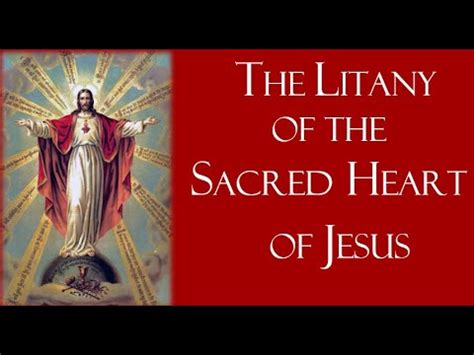 Litany Prayer Of The Sacred Heart Of Jesus Feast Day Friday After