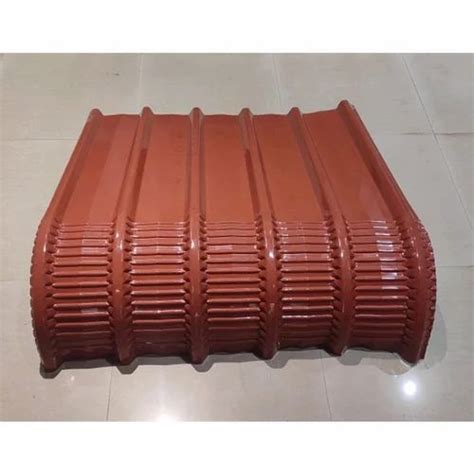 Red Ms Crimped Curved Roofing Sheet Thickness Mm At Rs Kg In