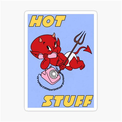 Hot Stuff The Little Devil Sticker For Sale By Griff1 Redbubble