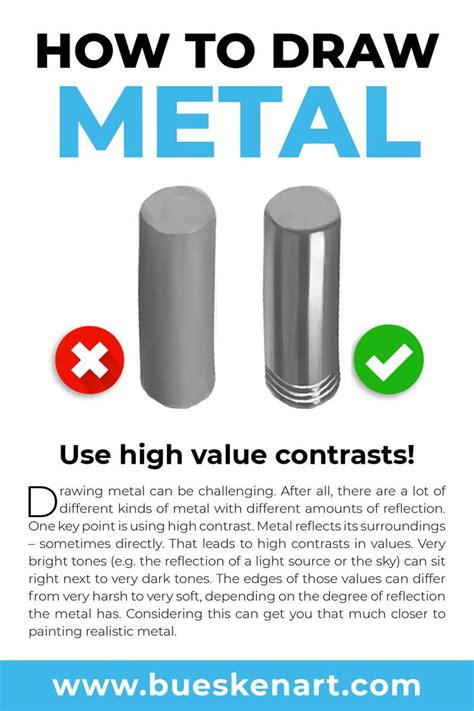 How To Draw Metal Drawing Tips Metal Drawing Drawing Tips Ap Drawing