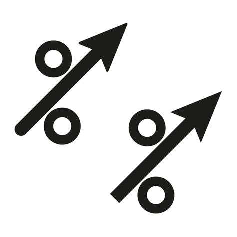 Premium Vector Percent Increase Icon Consist Of Up Arrow And Percent