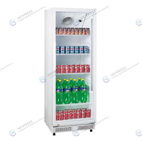 Upright Single Glass Door Cold Drink Bar Display Fridge Price