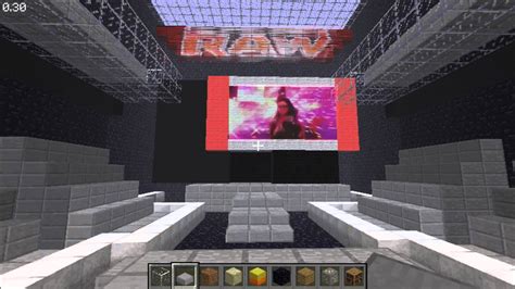 Custom Minecraft Wwe Raw Stage Youtube