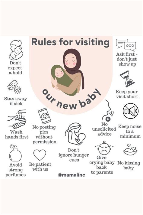 Rules For Visiting Our New Baby Parenting Hacks Baby Baby Advice