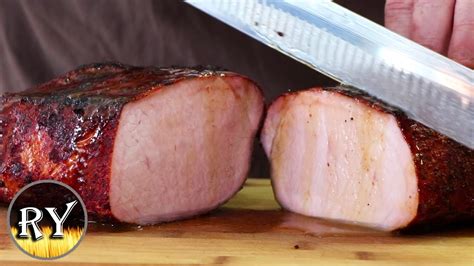 Smoking Pork Loin Start To Finish On The Weber Kettle Youtube