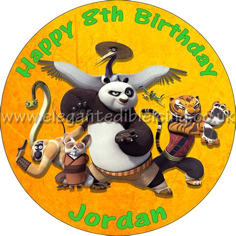 Kung Fu Panda Personalised Birthday Cake Topper