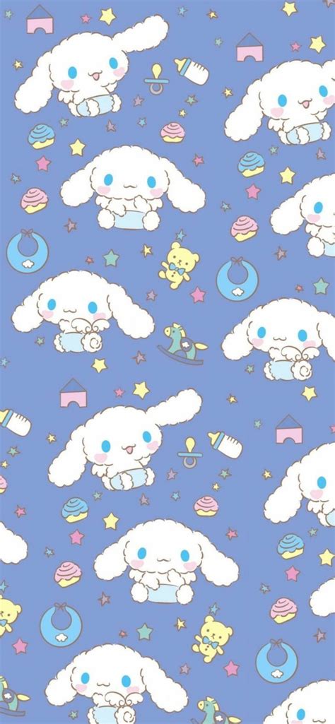 Cinnamoroll Blue Pattern Wallpapers Aesthetic Sanrio Wallpapers