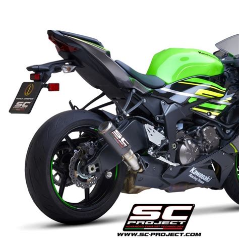 Silencieux SC Project CR T Carbone Kawasaki Ninja ZX 6R 2019 2021