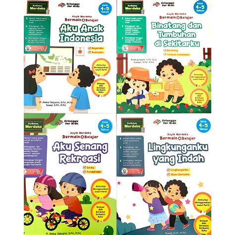 Jual Buku Paud Usia 4 5 Tahun Kurikulum Merdeka Penerbit Erlangga