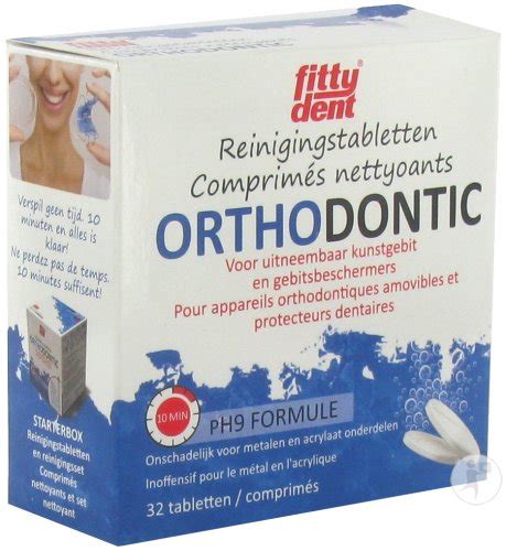 Fittydent Orthodontic Comprimés Nettoyants Pour Appareils