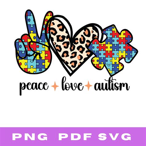 Autism Svg Autism Love Puzzle Svg Autistic Svg Autism Love Svg Autism Puzzle Svg Autism