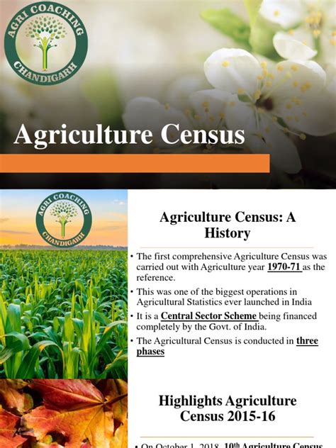 Agriculture Census Pdf