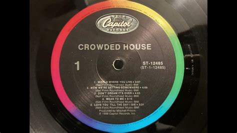 Crowded House Mean To Me Hq Vinyl Rip Linn Sondek Lp12ittok