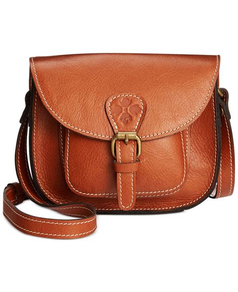 Patricia Nash Leather Argos Crossbody Saddle Bag In Brown Lyst