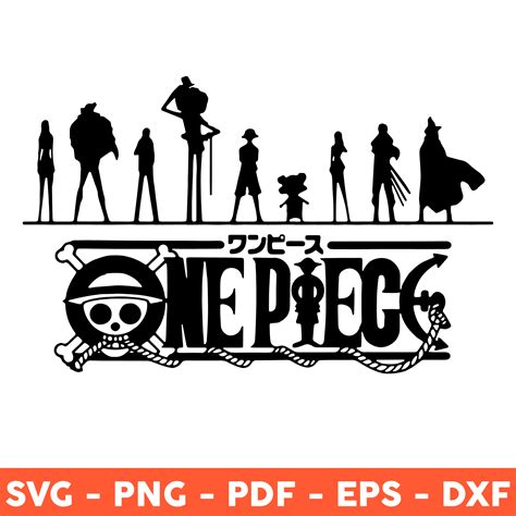 One Piece Svg Member Straw Hat Pirates Svg One Piece Logo Inspire