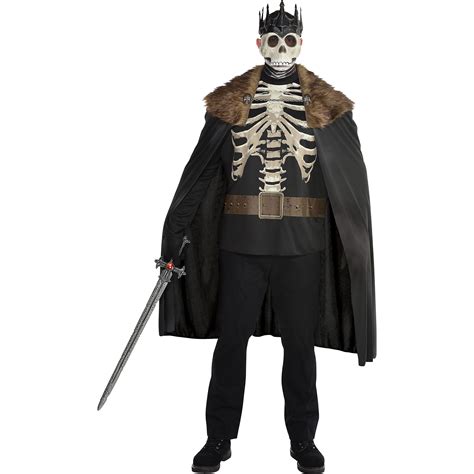 Party City Dark King Halloween Costume for Men, Plus Size, Includes Printed Shirt, Mask with ...