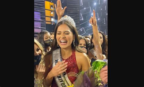 Miss Universo Andrea Meza Felicitada Por Lupita Jones Y Ximena Navarrete