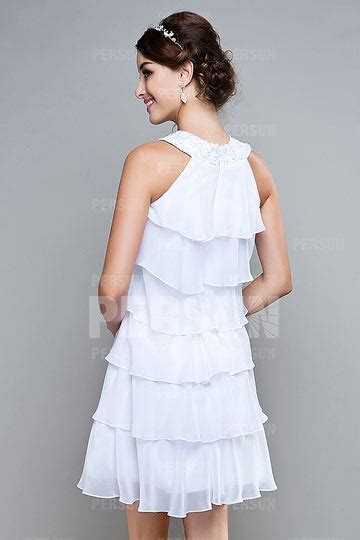 Robe De Soir E Blanche Courte Pas Cher Robedesoireecourte Fr