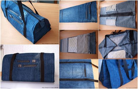 Recycle Old Jeans Into Zippered Bag Diy Craft Projects